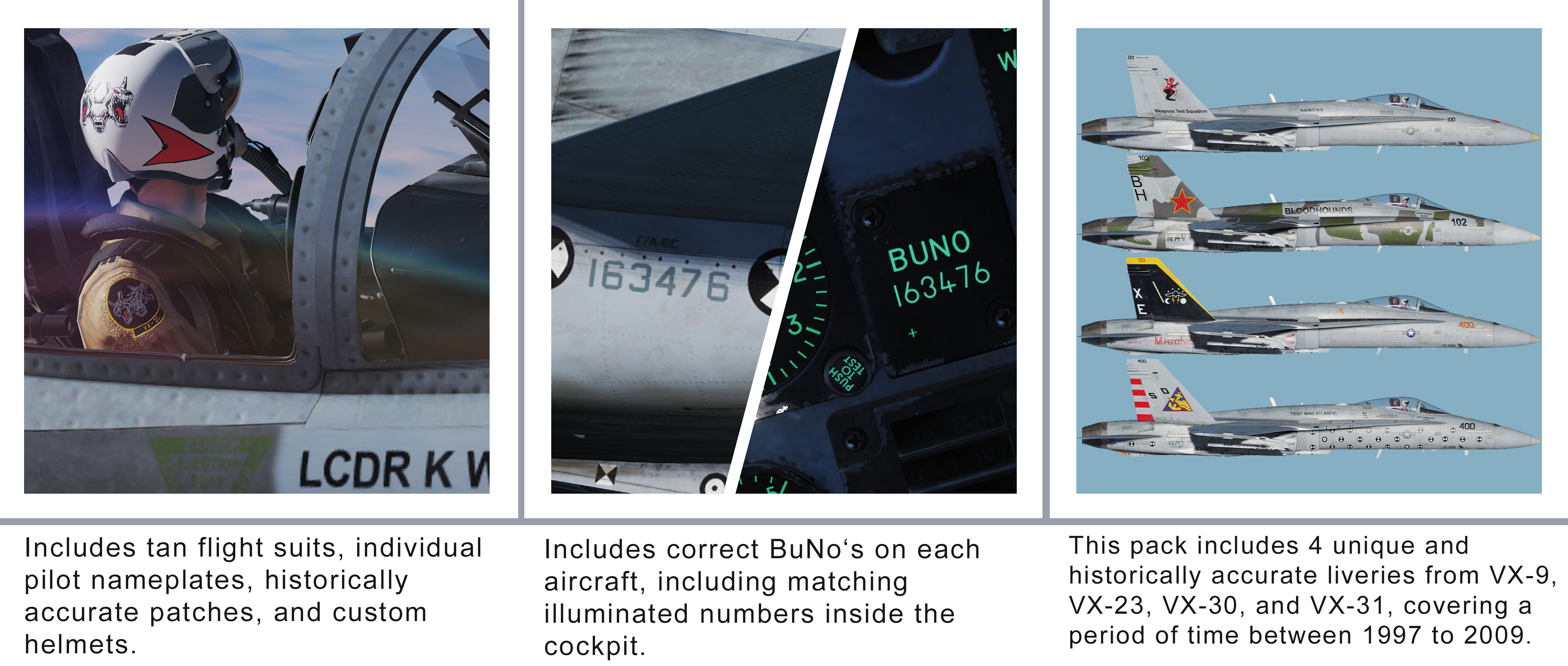 Vx 9 Vx 23 Vx 30 And Vx 31 Liveries For The F A 18c