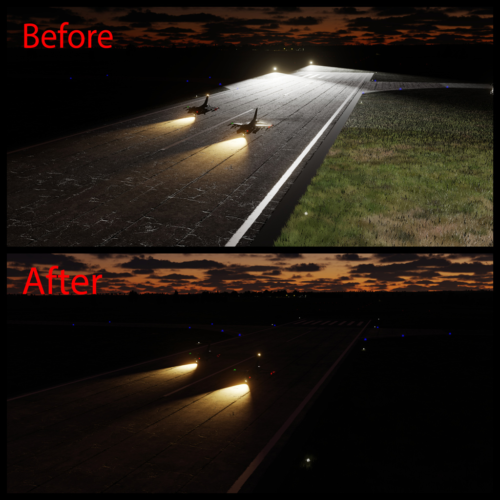 No Caucasus RWY Floodlights