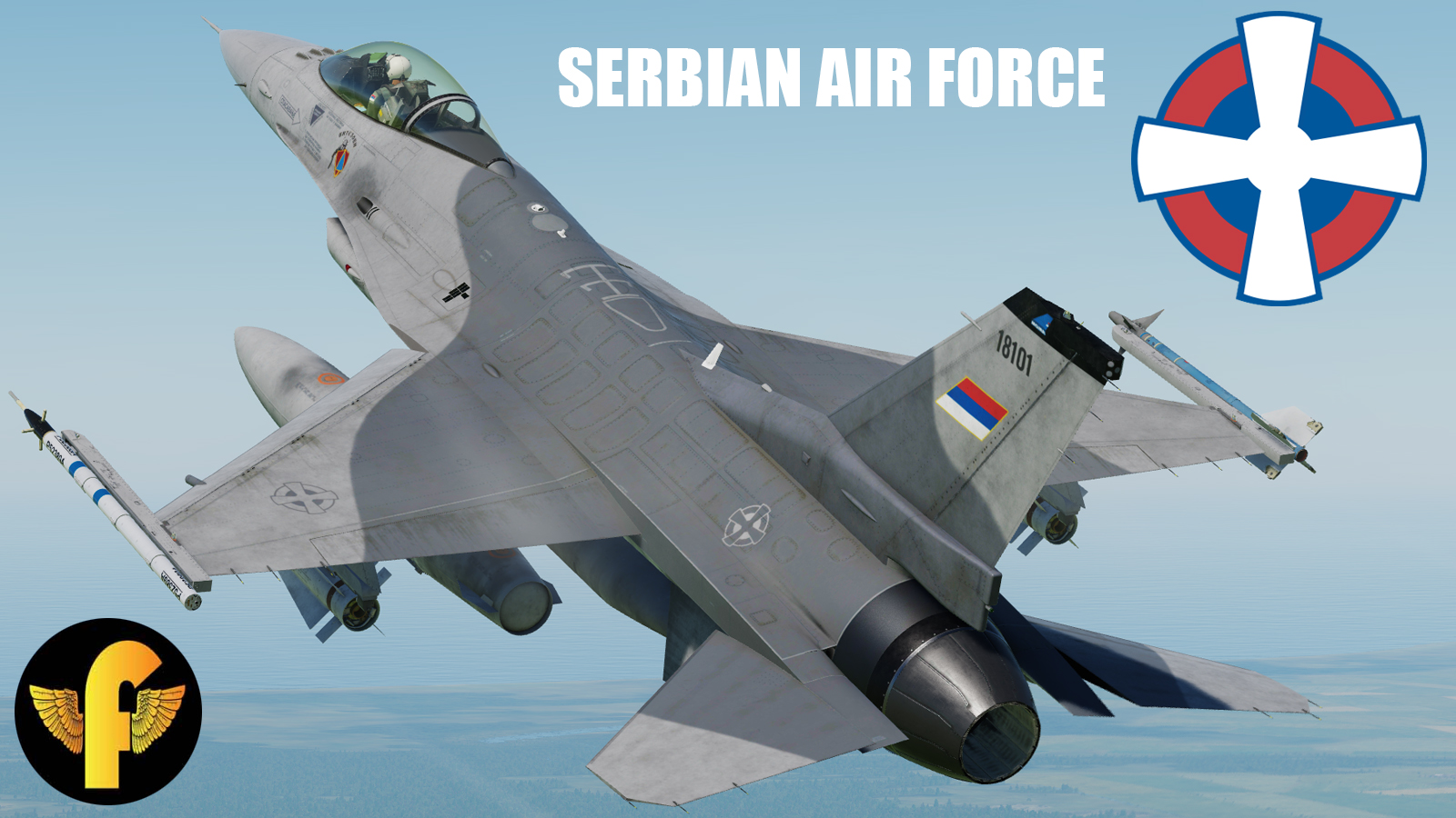 F-16C Viper Serbian Air Force 101. lae Fictive #1