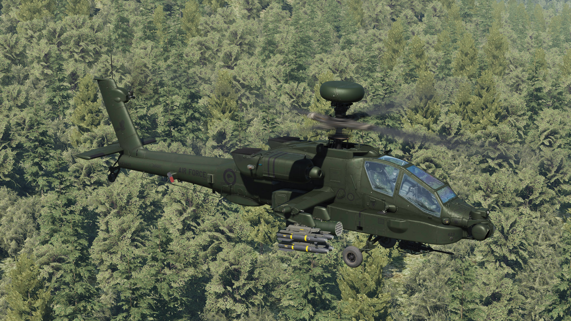 Ah-64D - Royal New Zealand Air Force - NZ3623 Green - (Fictional) - (Updated)