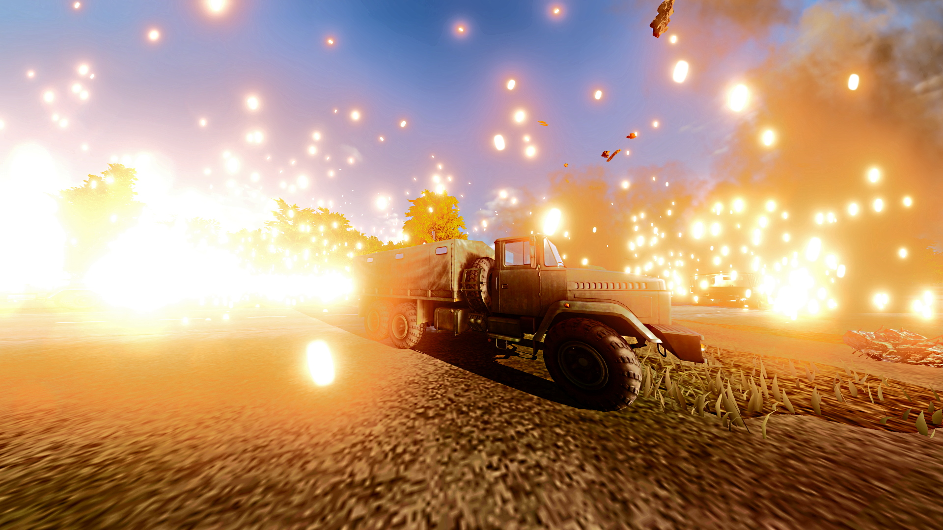 Practice Convoy Attack - Day (Multiple Aircraft and Helicopters)