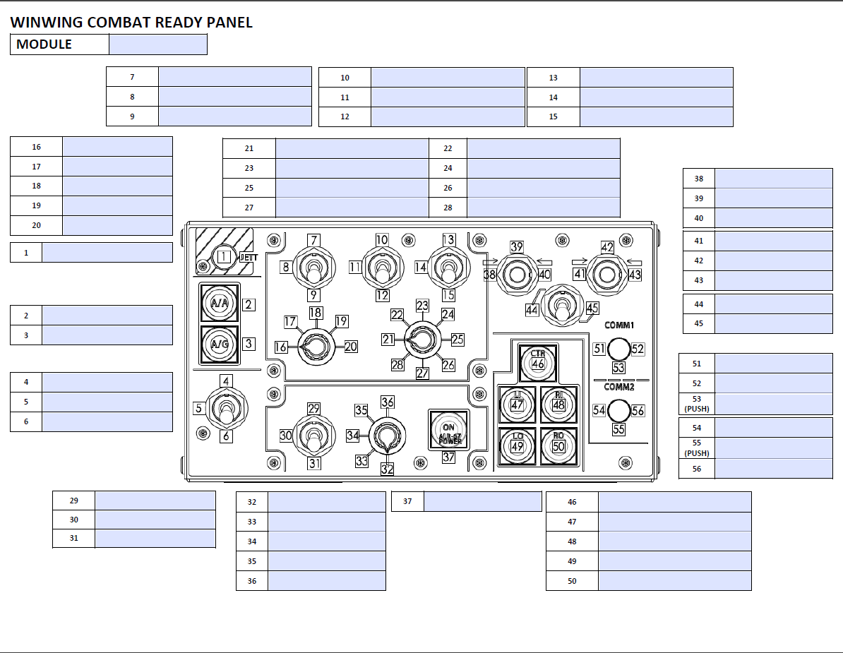 WinWing PTO and PCR Templates