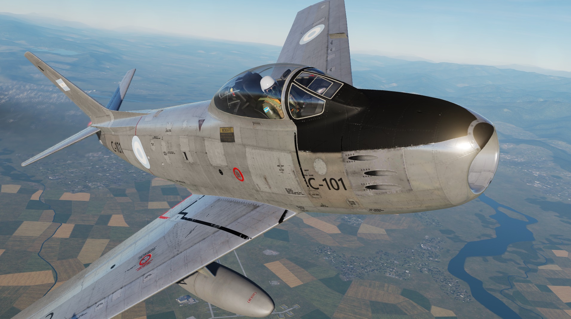 North American F-86F METALLIC VERSION Argentine Air Force (C-101/103/111/112/122)