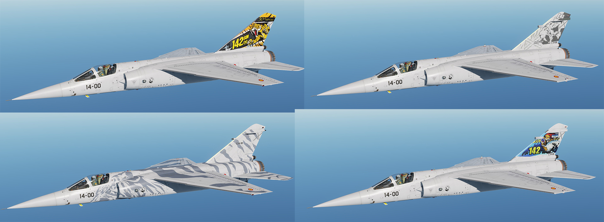 Mirage F-1 CE Skins ALA 14 TigerMeet