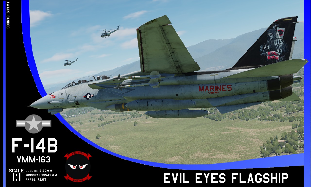 F-14B Tomcat "Evil Eyes" VMM-163 Flagship