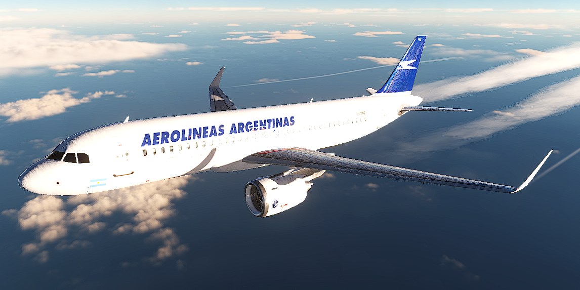 Aerolíneas Argentinas Airbus A320 livery for Civil Aircraft Mod