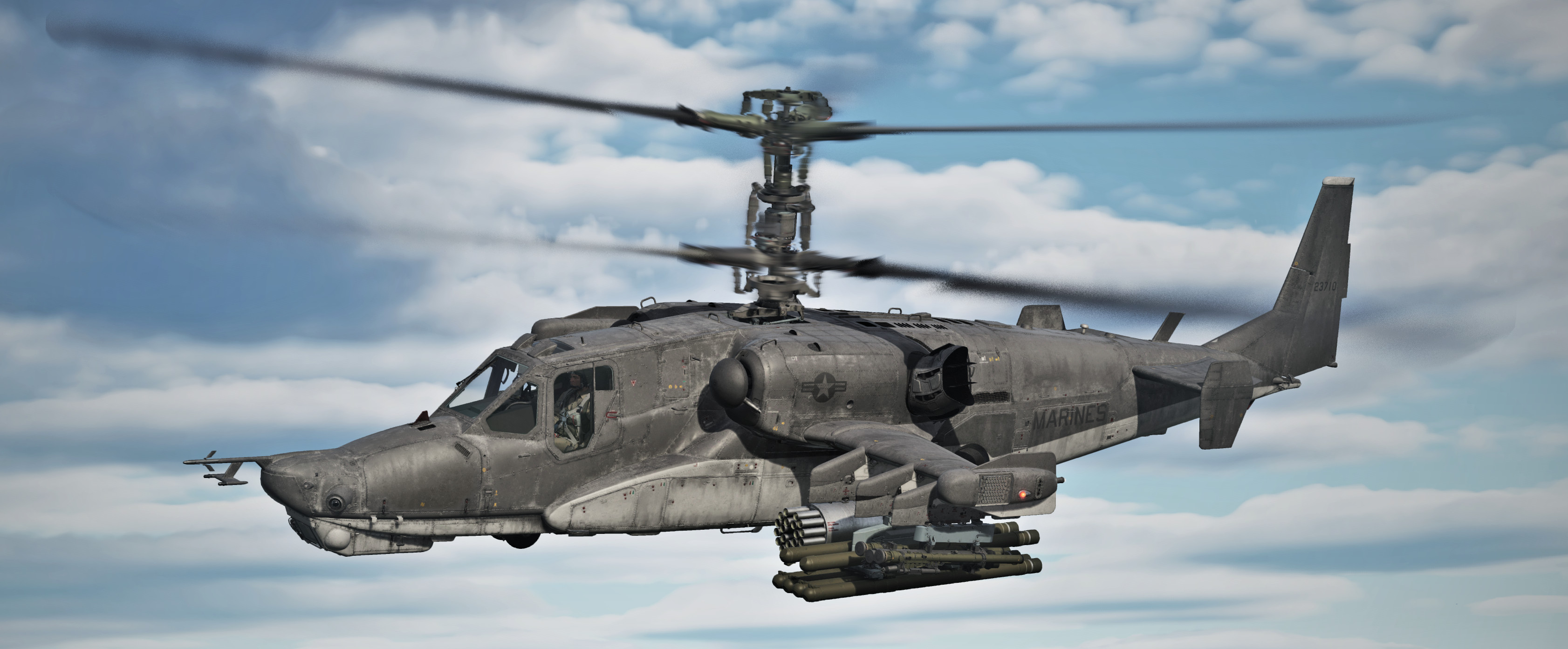 Ka-50 BS3 US Marines Livery - Alternative version (USA pilot included)