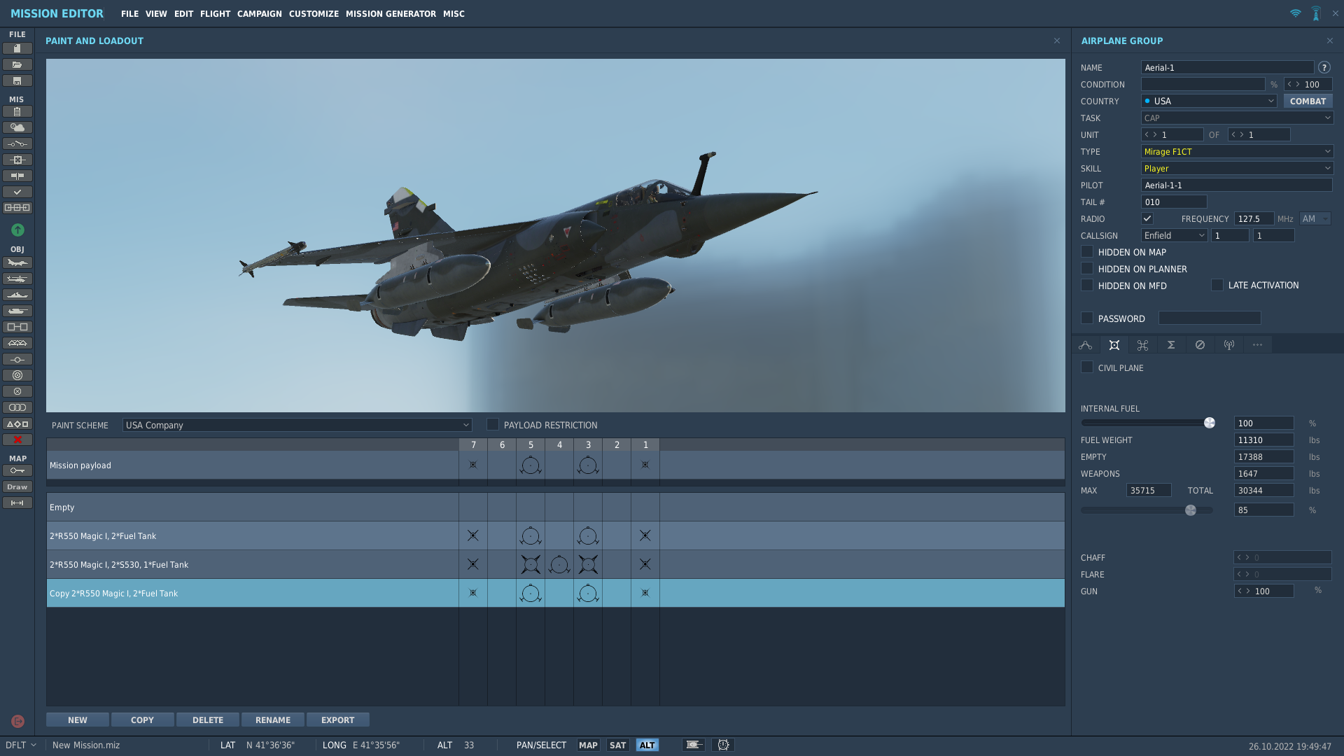 Mirage F1B, BE and CT made Flyable with SU-25T Cockpit