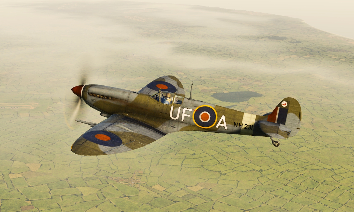 Spitfire IX 601 Sq.  Flyng Officer Arnold G.R. Hallas