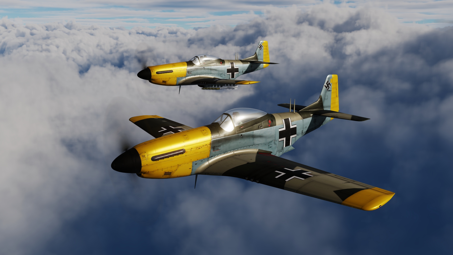 WW2 Luftwaffe Early War Livery For P-51&TF-51