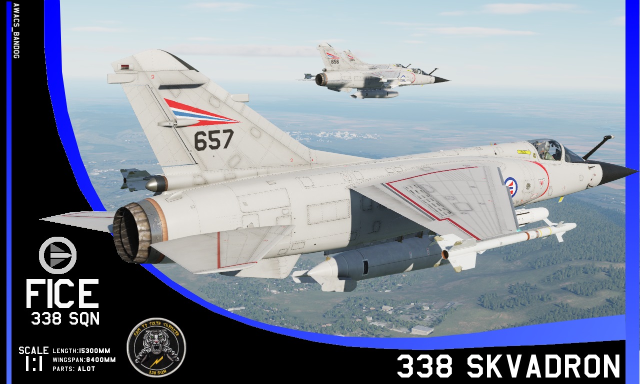 Royal Norwegian Air Force Mirage F1CE 338 Skvadron (Fictional)