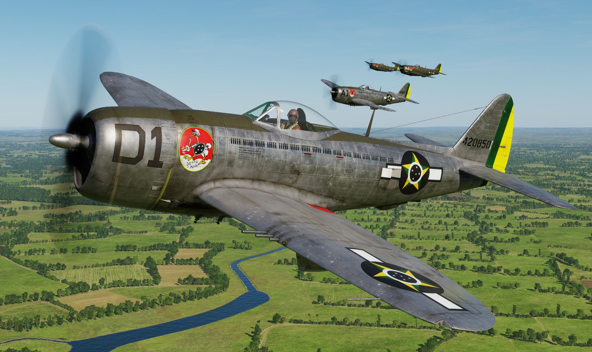 P-47D - 1st Brazilian Ftr Sq - Jambock D1 - Cap. Pessoa Ramos (update vs 2.2)