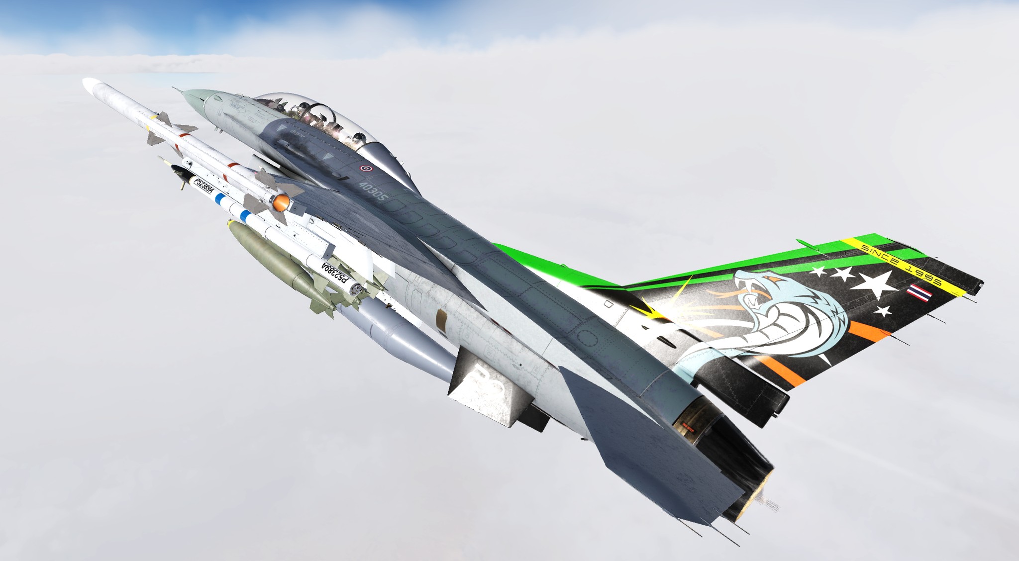 RTAF 403 Sqn F-16D bl50-52 (No spine) "20th Anniversary"