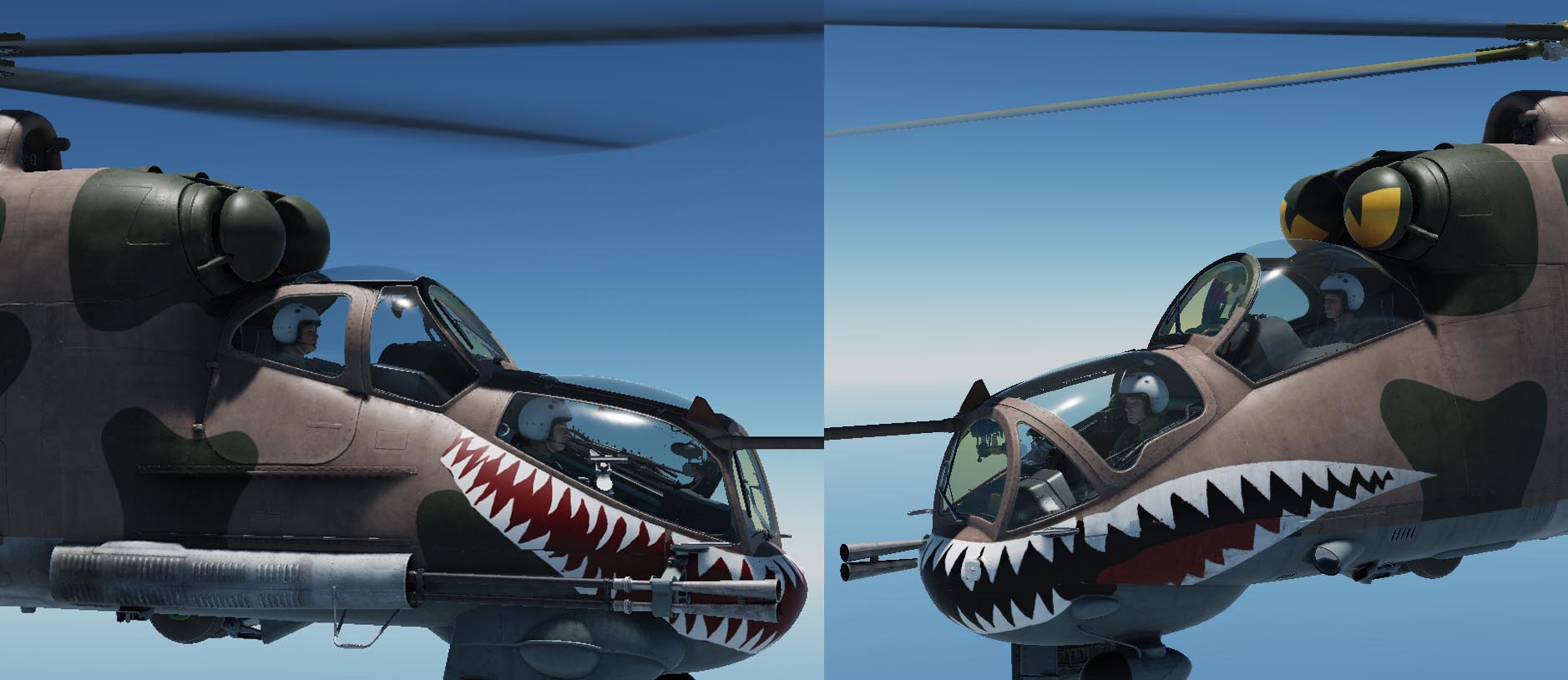 Mi-24P SharkMouth Skin (fictional) Generic 4 skins