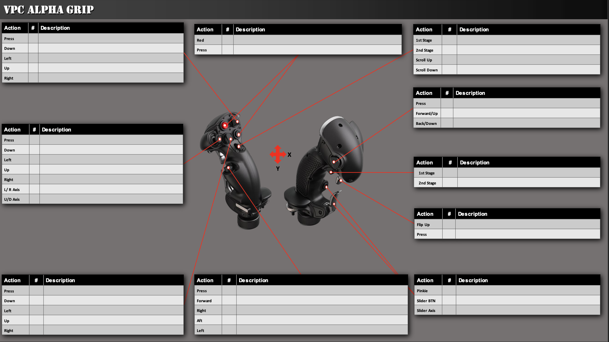 VPC Blank Layout | Virpil Constellation Alpha + MongoosT-50CM3 