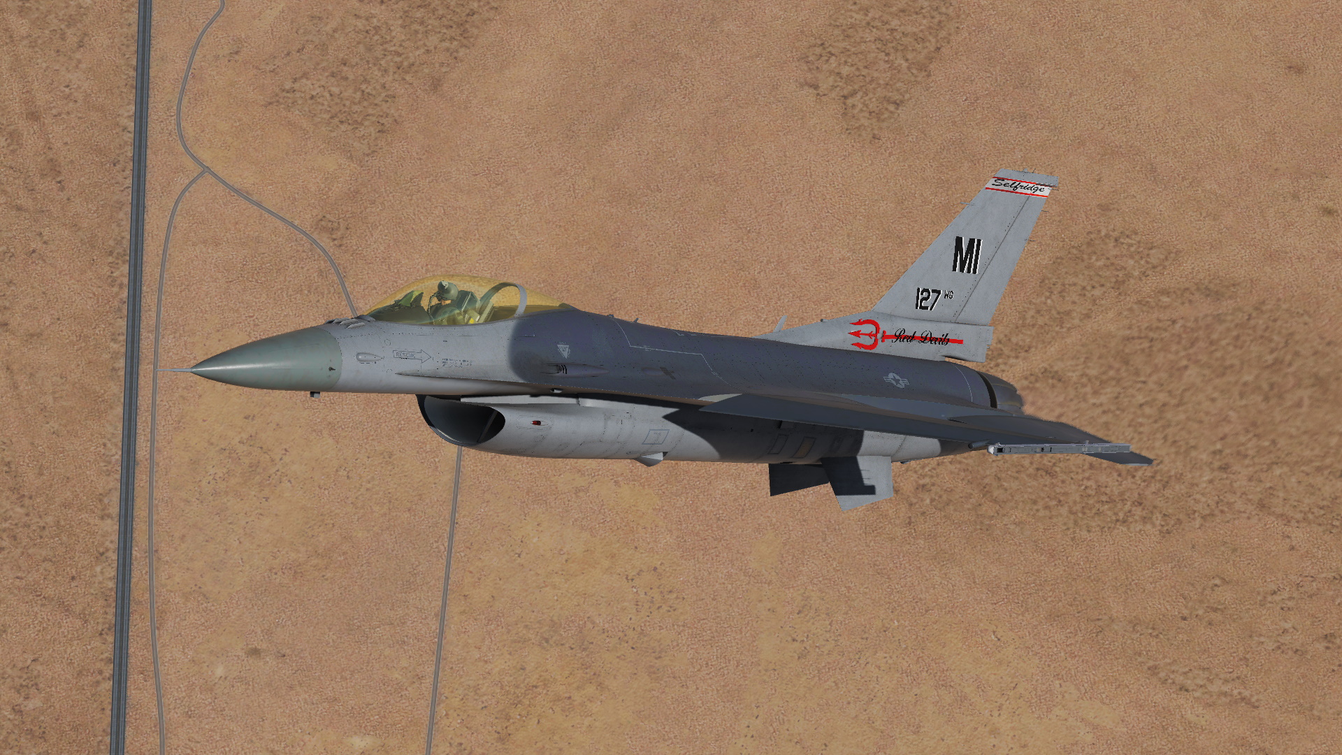 F-16C (2004) USAF ANG 107th Red Devils V1.2 