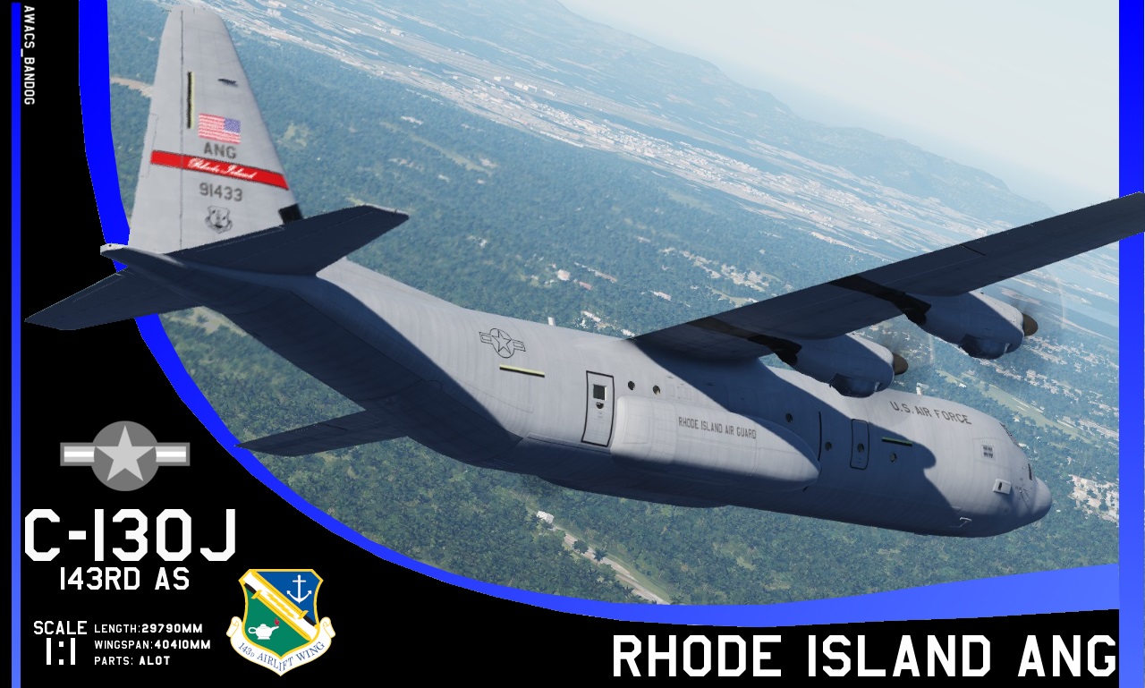 Rhode Island Air National Guard 143rd Airlift Wing C-130J Super Hercules