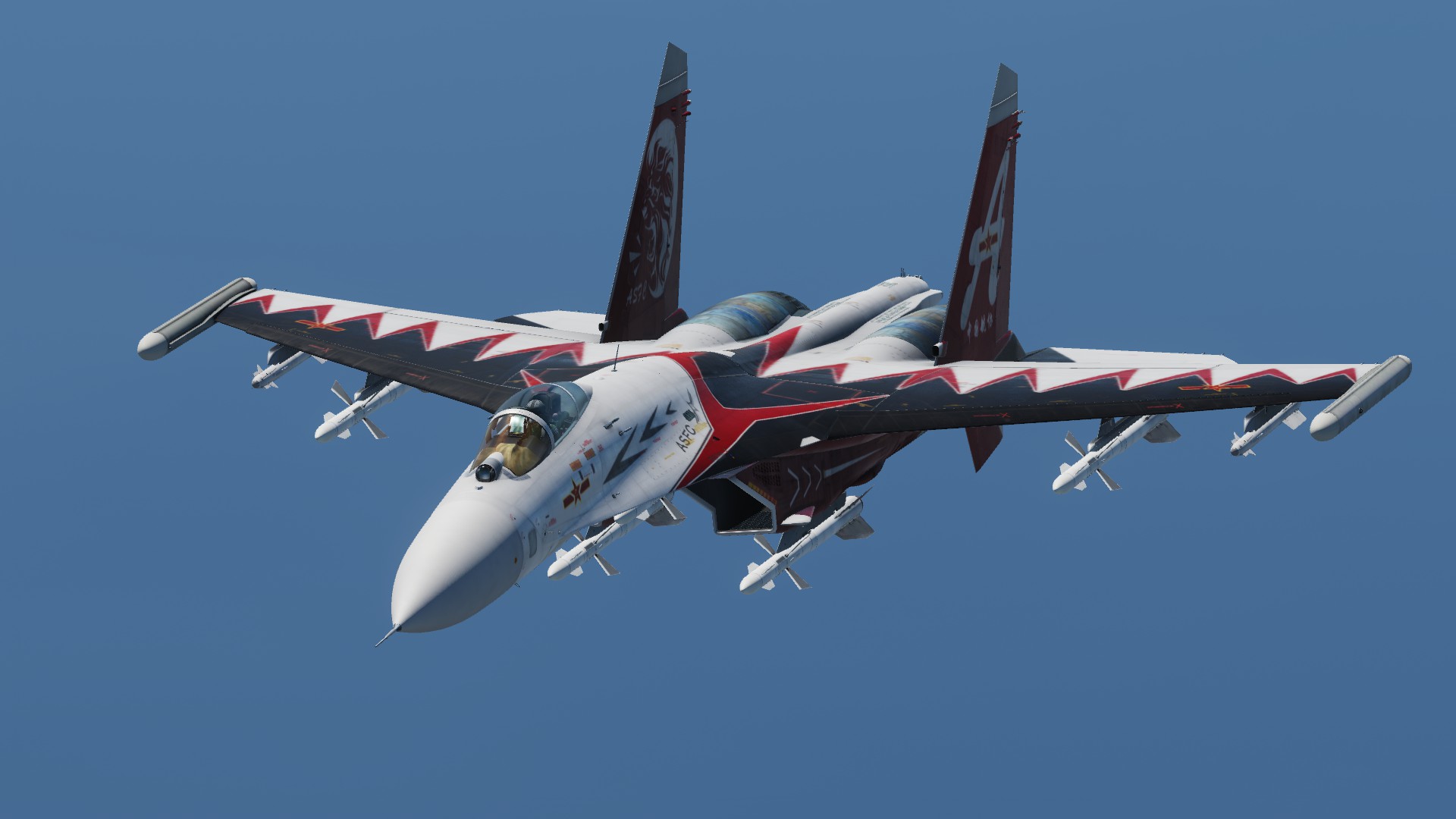 ASFC特技飞行表演涂装（SU27) / ASFC aerobatics show painting (Su27)
