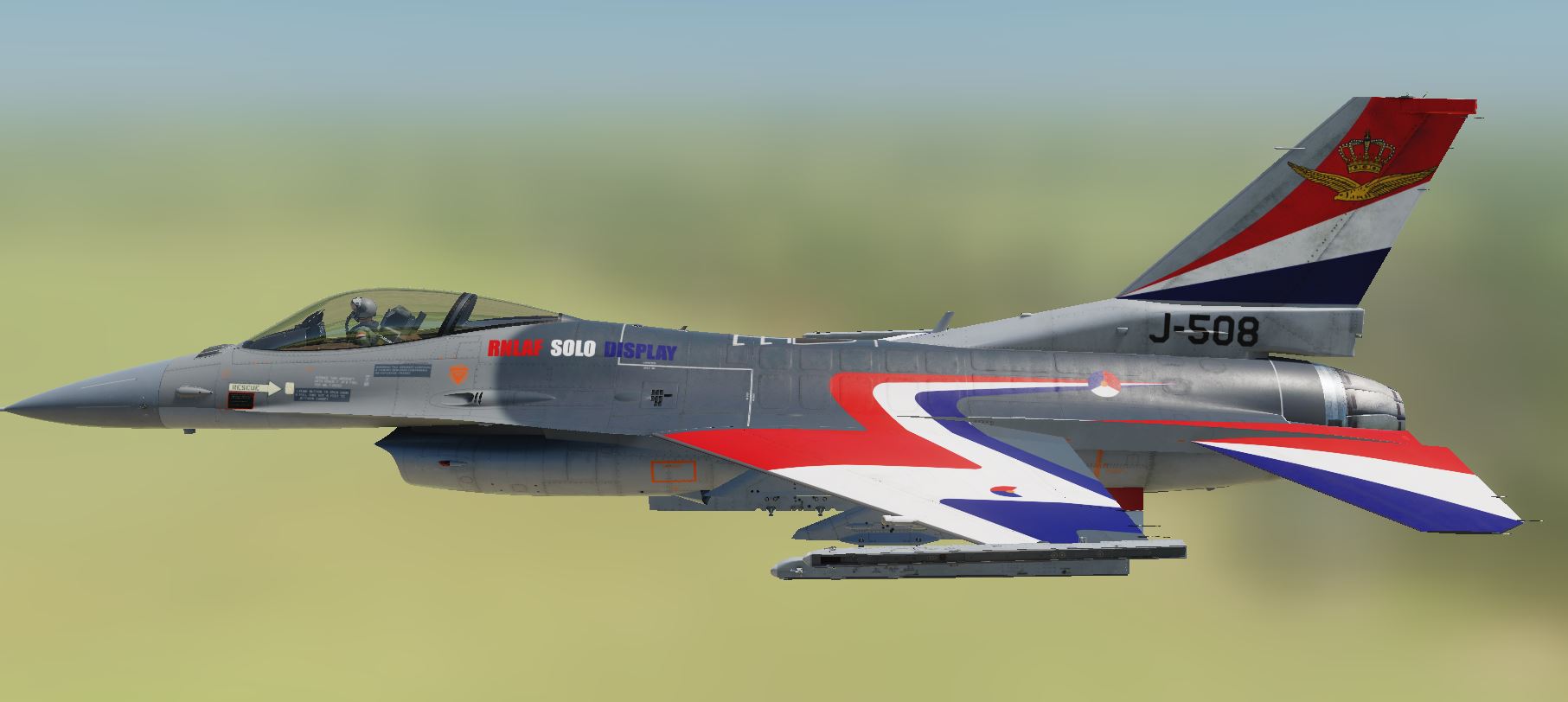 RNLAF F-16A Block 15: Display 1995 - 1996 J-508