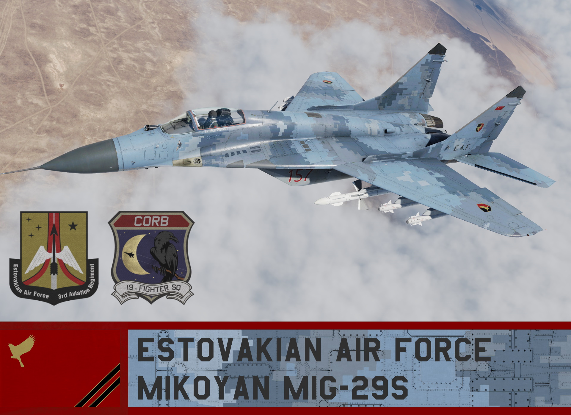 Estovakian Air Force Mig-29S - Ace Combat 6 (19th FS)