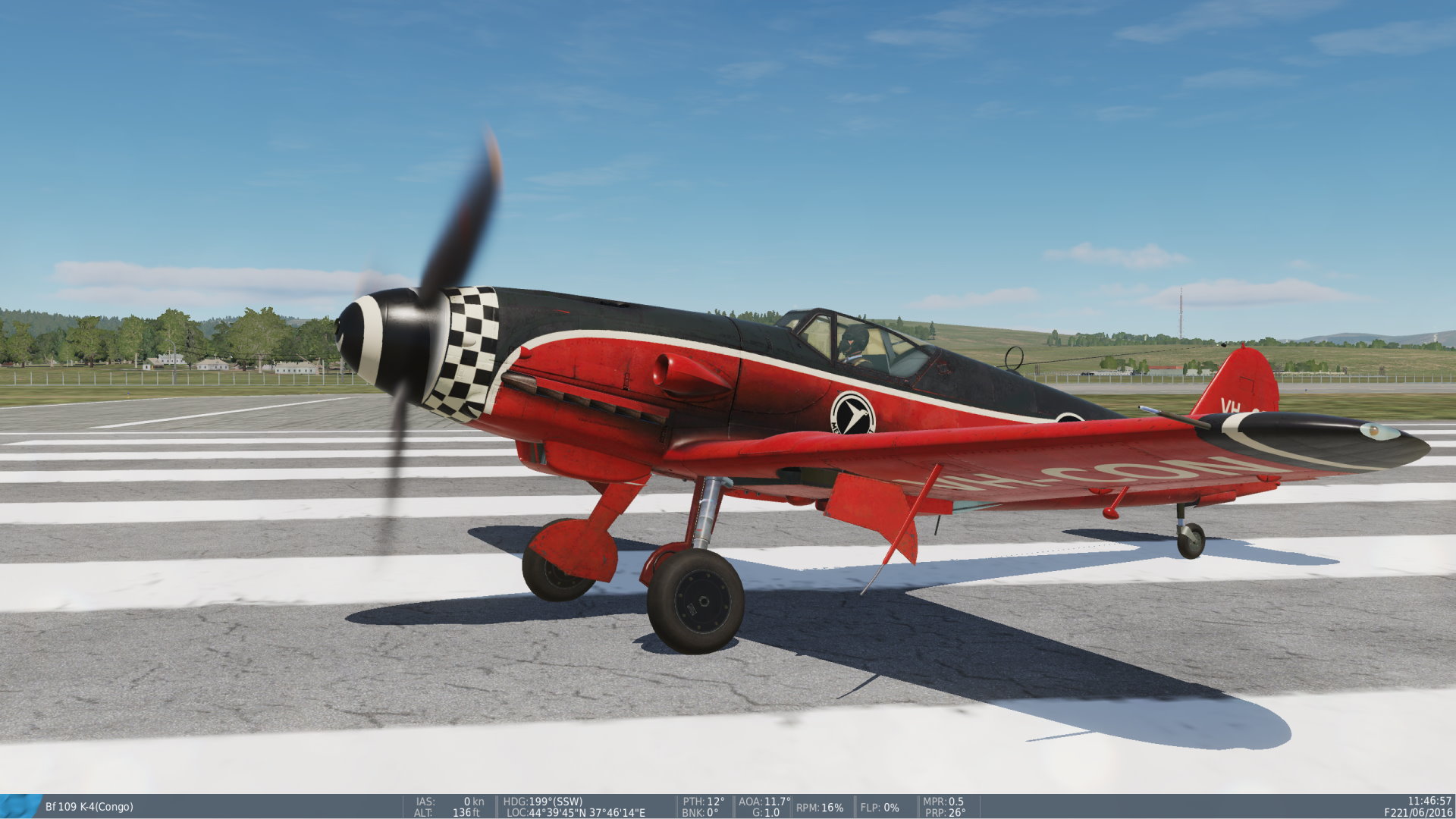 1947 Bf-109K-4 Red Racer No.63 (Fictional)