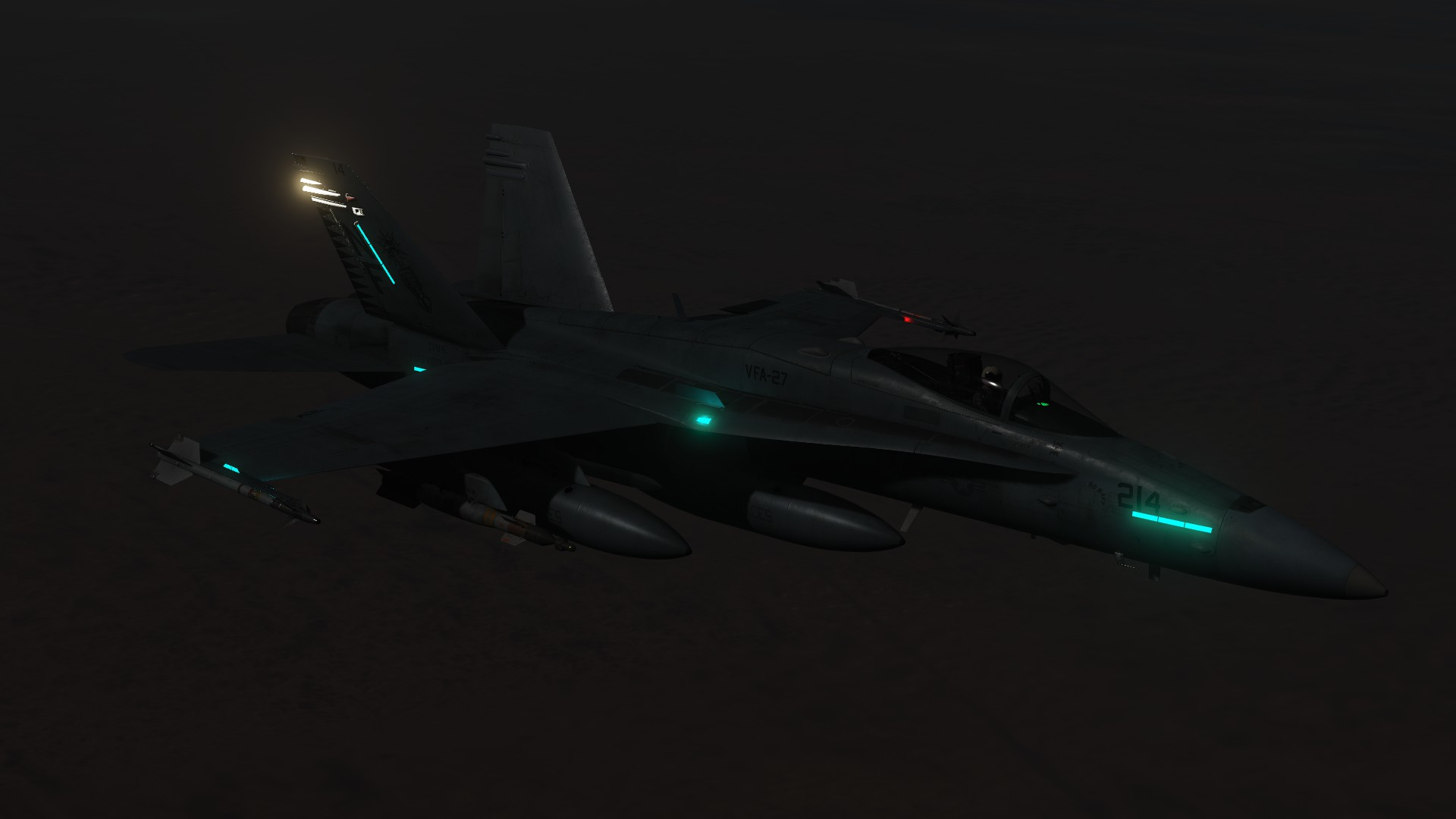 F/A-18C External Lighting Fix (does not work in multiplayer)