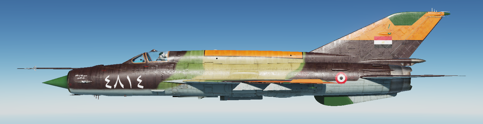 Mig-21 Egyptian Airforce Orange tip