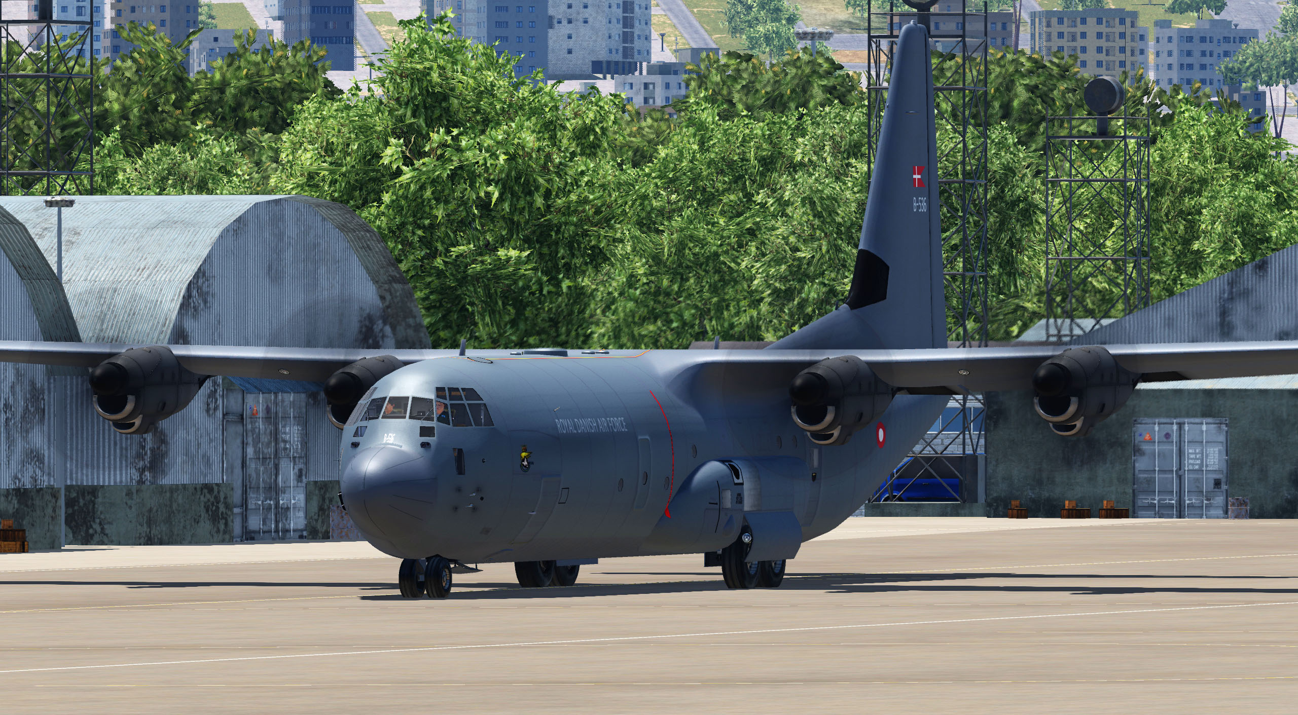 RDAF C-130J-30 Hercules B-583 (Anubis mod)