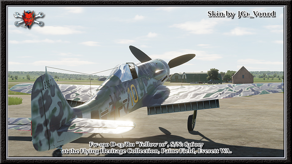 FW-190D13_STAB.JG 26_Franz Götz Yellow 10 - With and Without swastika