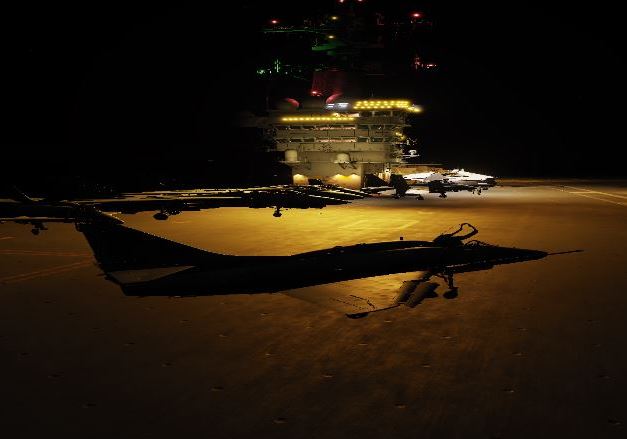 A-4E-C Carrier Ops Night Waggle North Approach Recovery 2