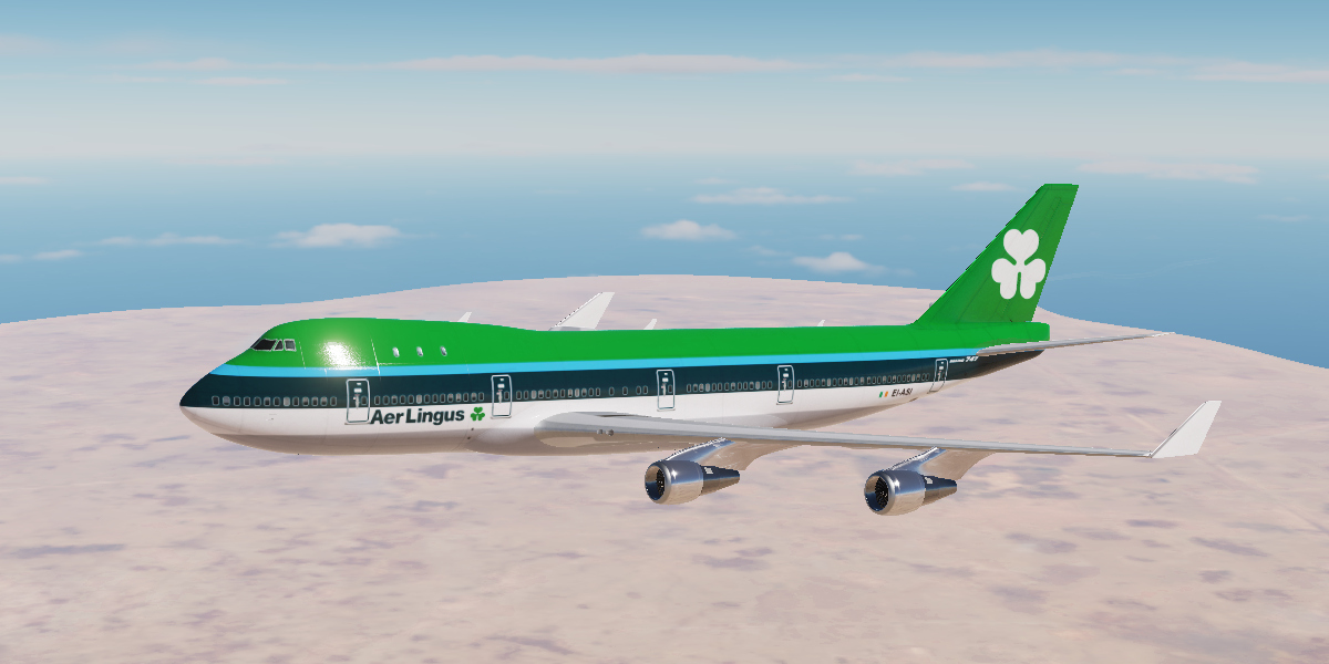 Aer Lingus 1980 Livery for B747 in Civil Aircraft Mod (CAM) Rev 2