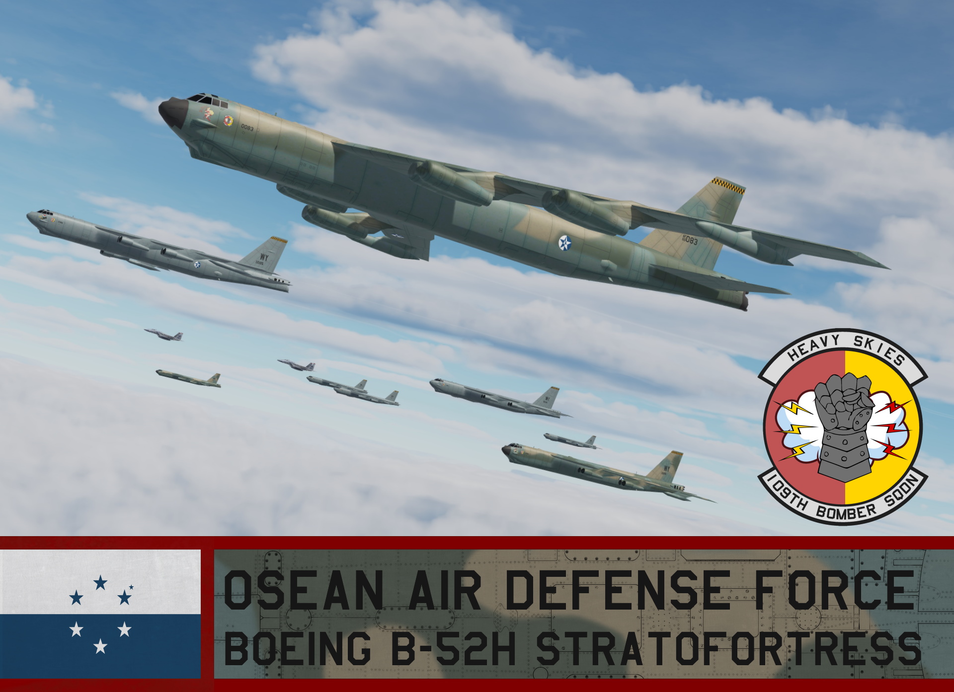 Osean Air Defense Force B-52H, 28th Bomber Wing, 109th Bomber Squardon