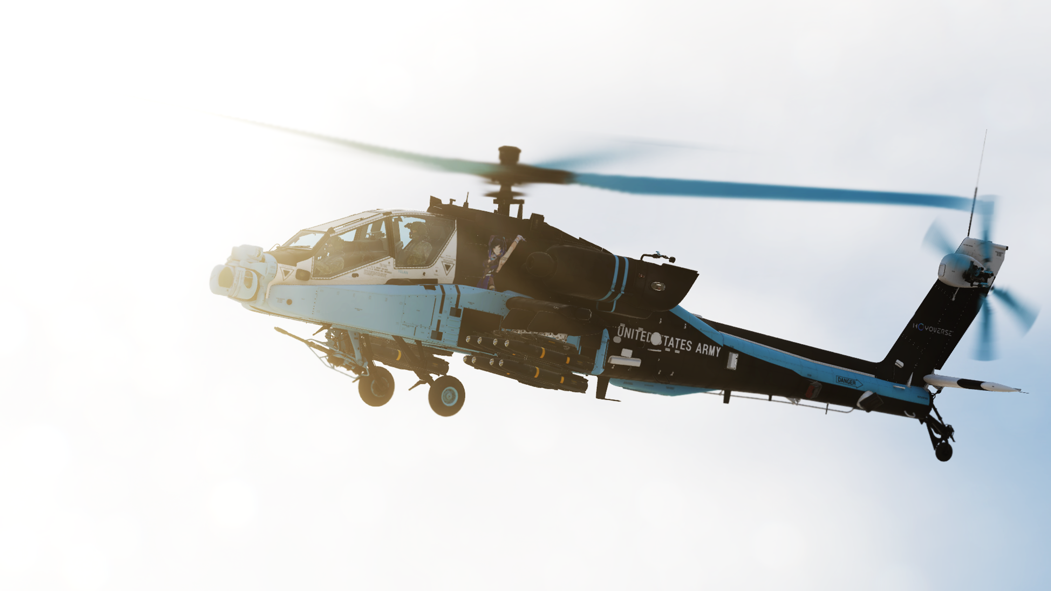AH-64D BLK.II Yelan (Genshin Impact) Livery