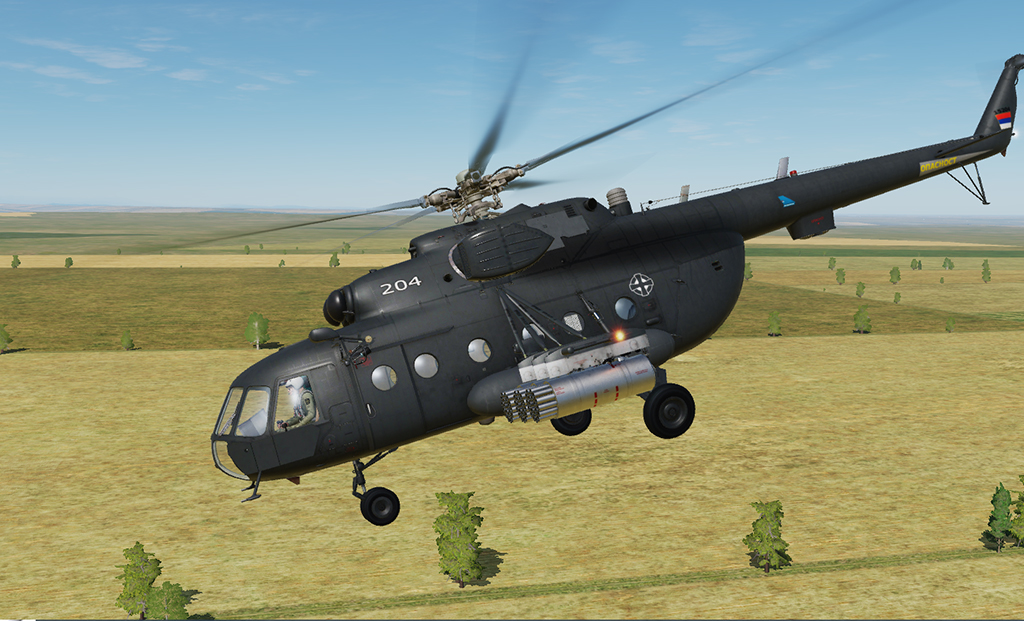 Serbian MI-8 714. pohe, Shadows.