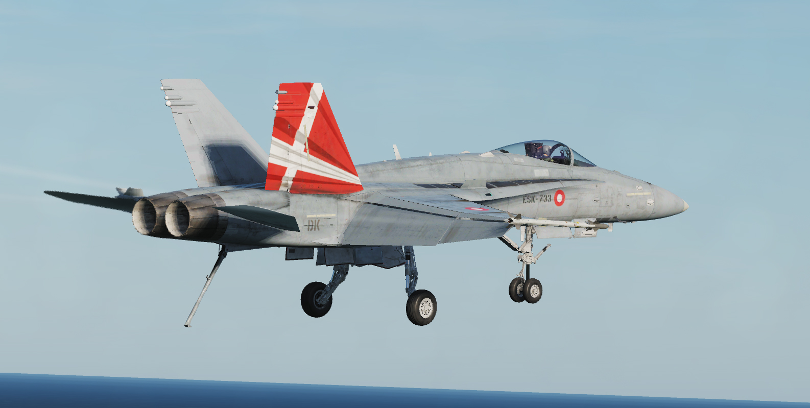 Fictional RDAF F/A-18C  |  ESK-733 (Display + Normal)