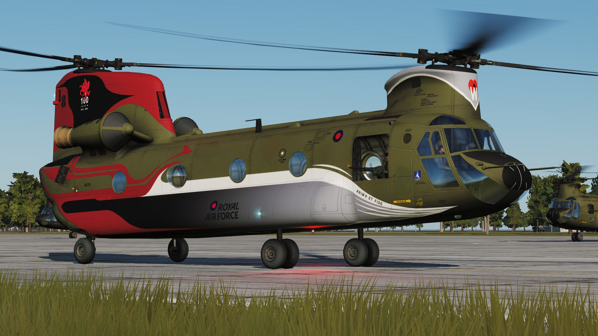 RAF No.18 Squadron's ZA712 - CH-47 Chinook