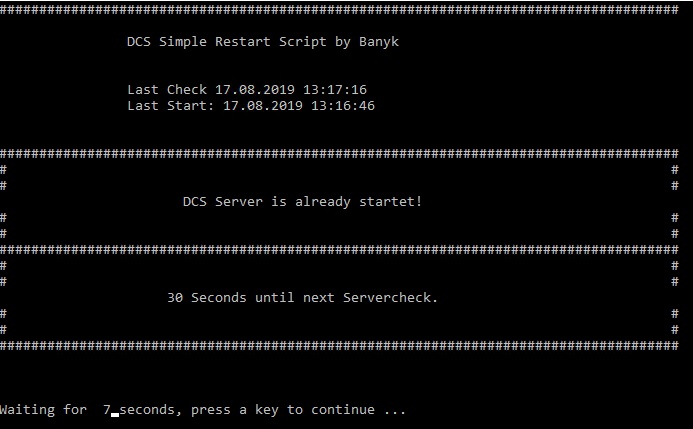 DCS Simple Restart Script for Dedicated Server