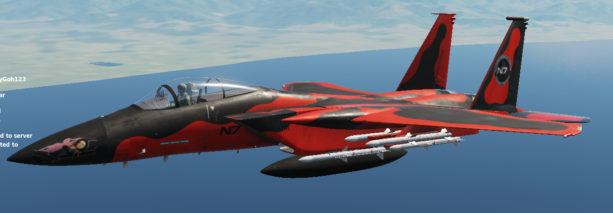 F-15C Mass Effect N7 Miranda livery [Fictional]