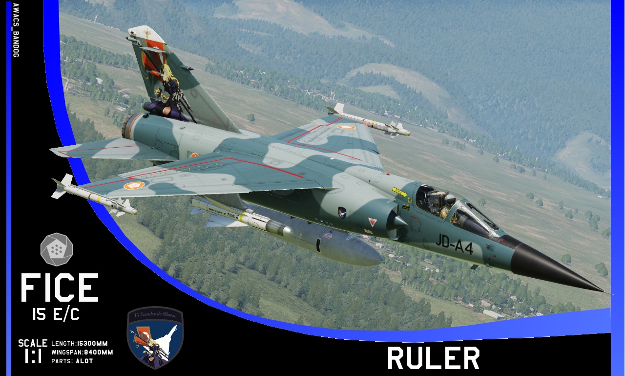 Ace Combat - Erusean Air Force 15th Fighter Squadron 'Ruler'  Mirage F1CE