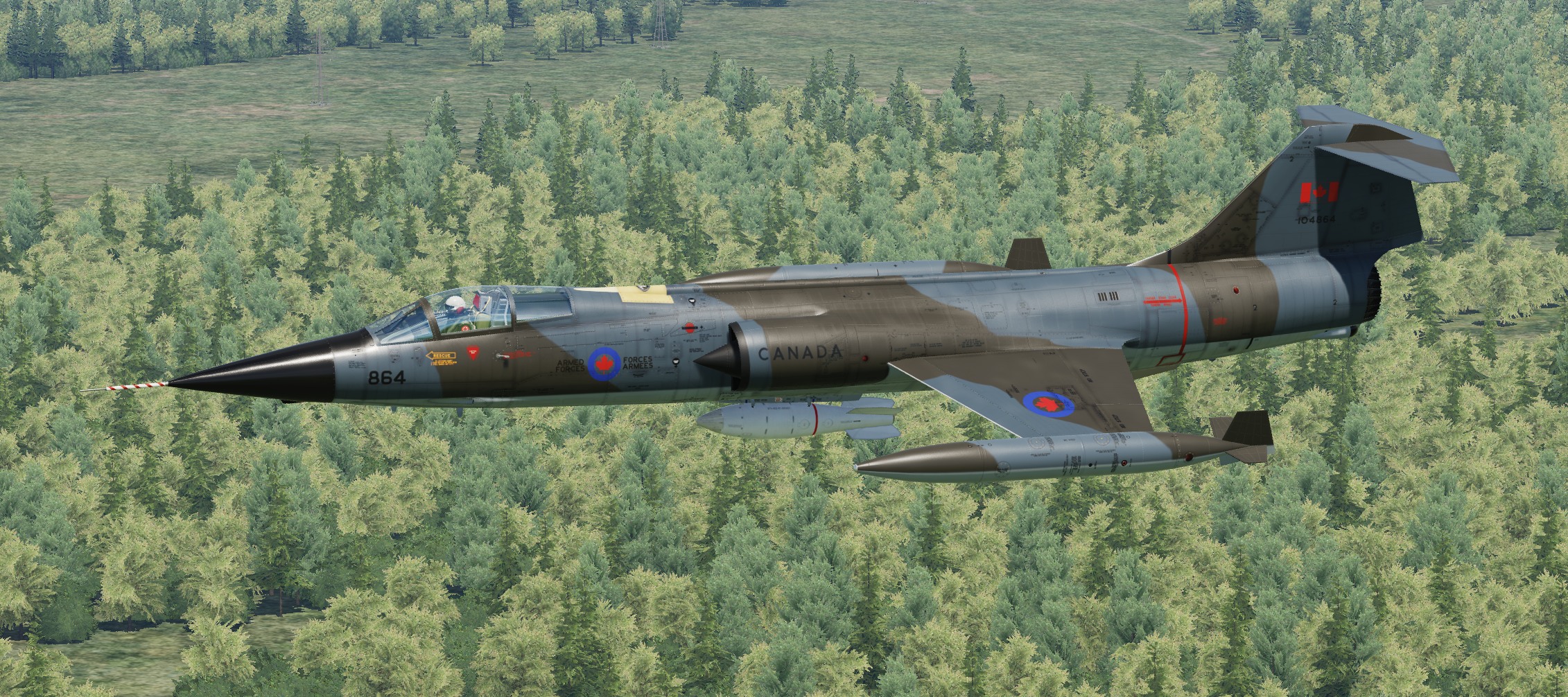 CF-104 864 Varigated Camouflage