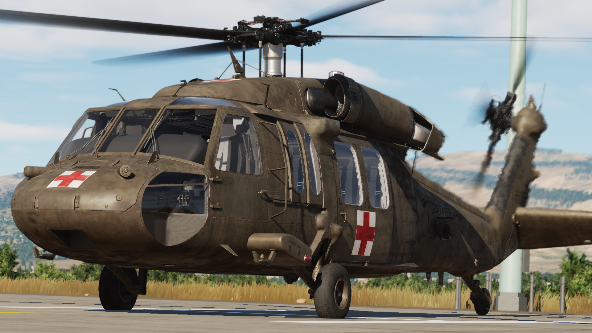 US Army MEDEVAC Weathered livery (UH-60L Mod)