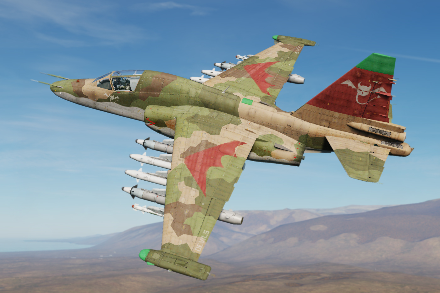 Devils Squadron SU-25T Frogfoot Livery (Virtual Squadron) v2.0