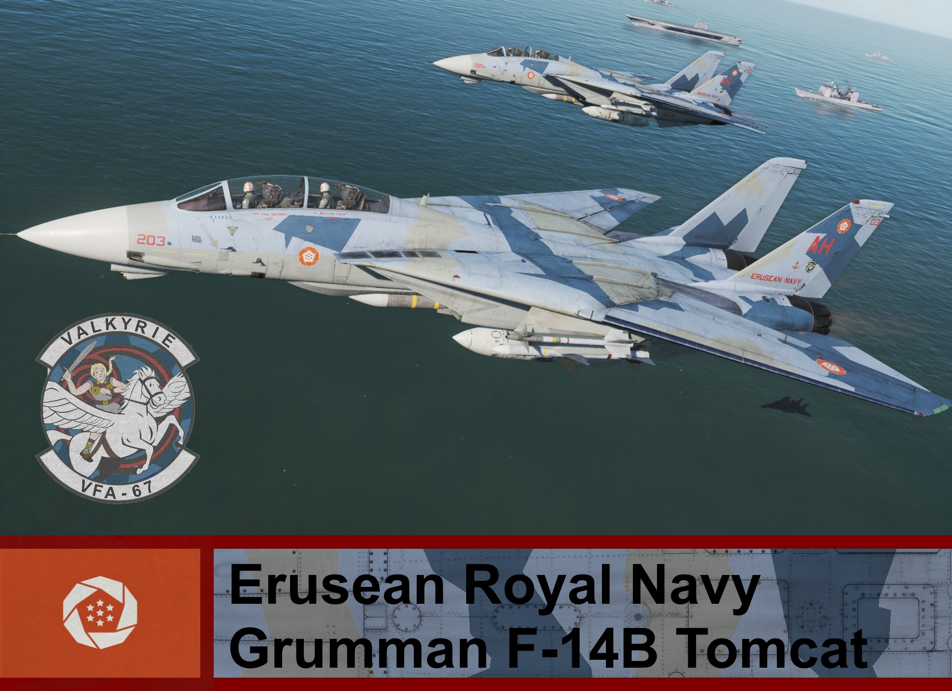 Erusean Royal Navy F-14B tomcat - Ace Combat (VFA-67)
