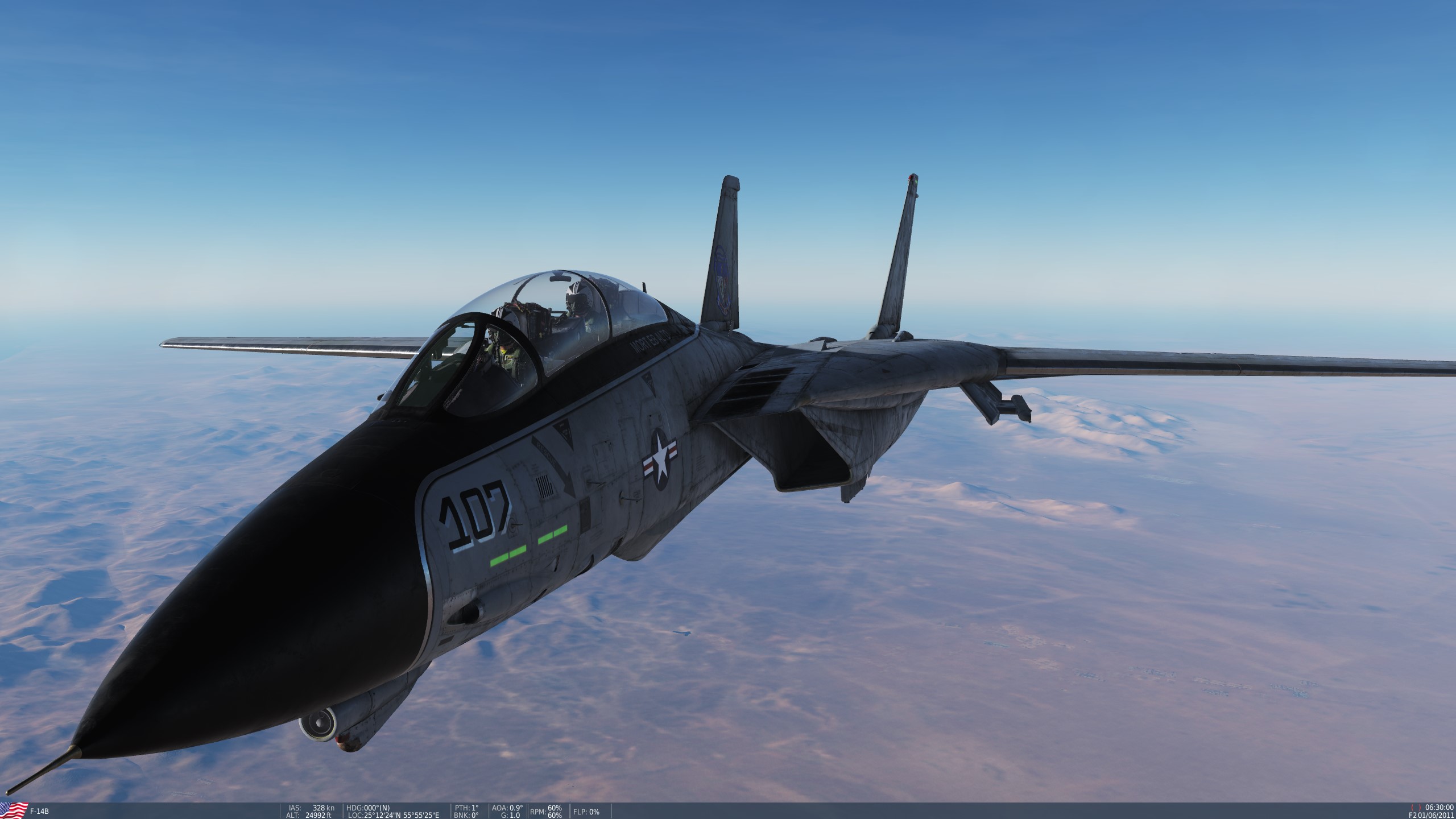 DFA-2 Harbingers Squadron F-14B Aggressor Livery | 107 Low Vis