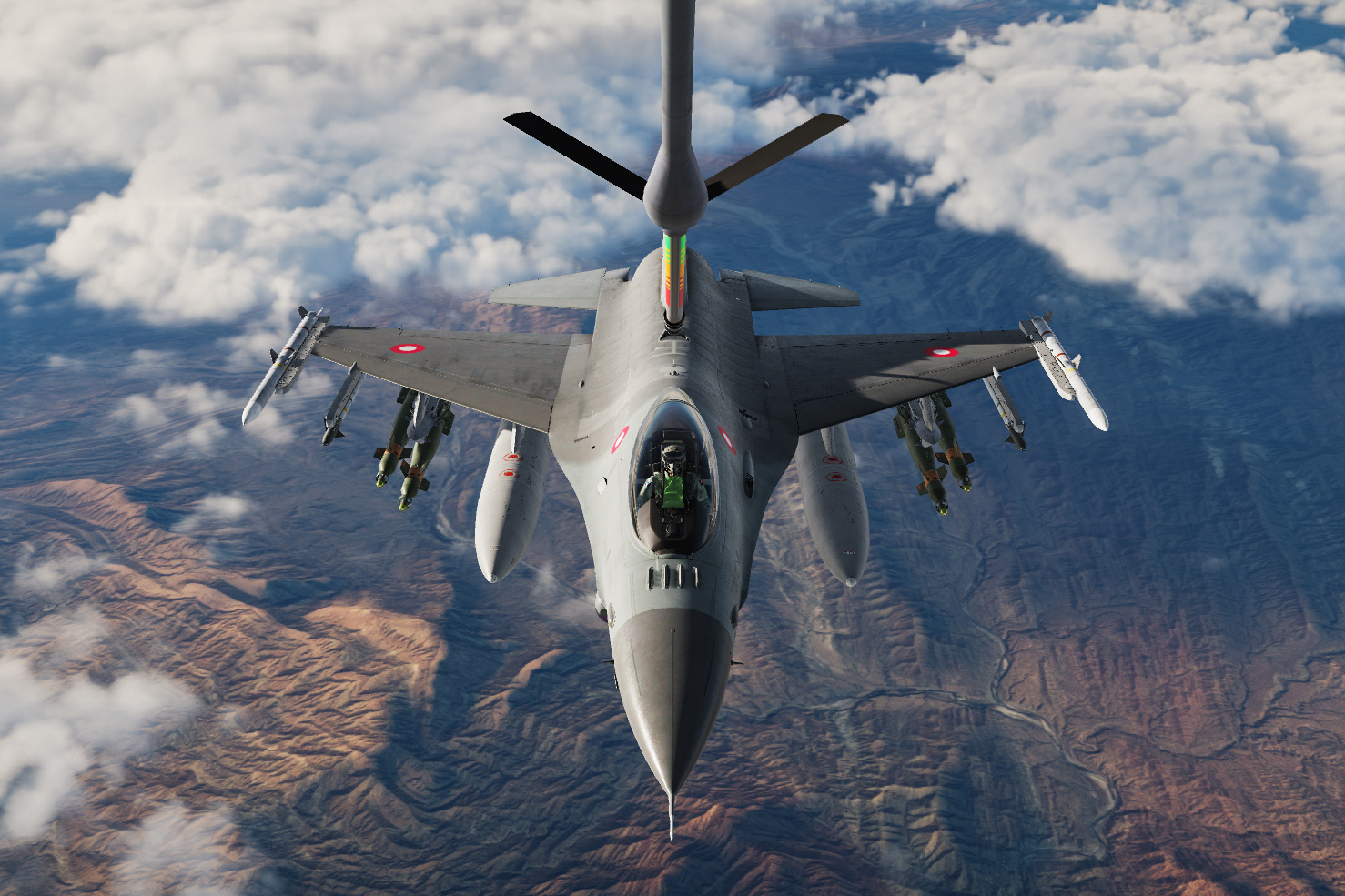 RDAF F-16A block 20 MLU E-070 (Controlled Ejection)