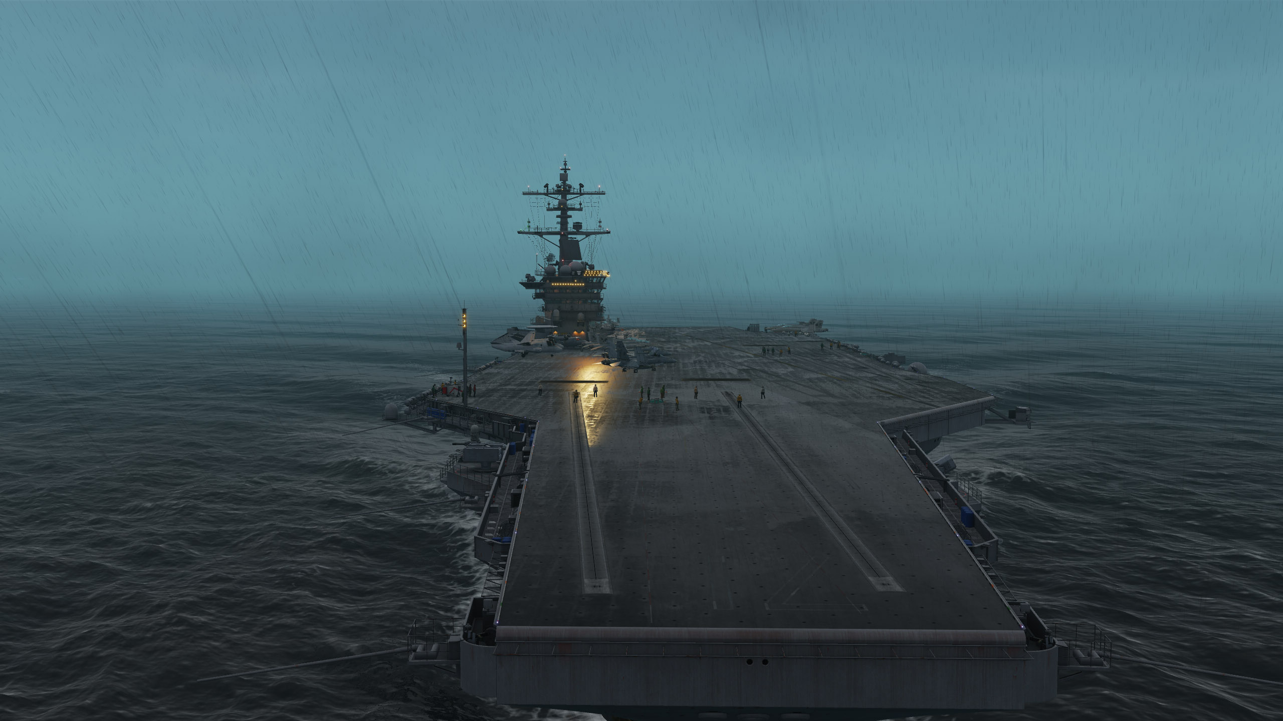 High resolution wet deck texture map for Supercarrier