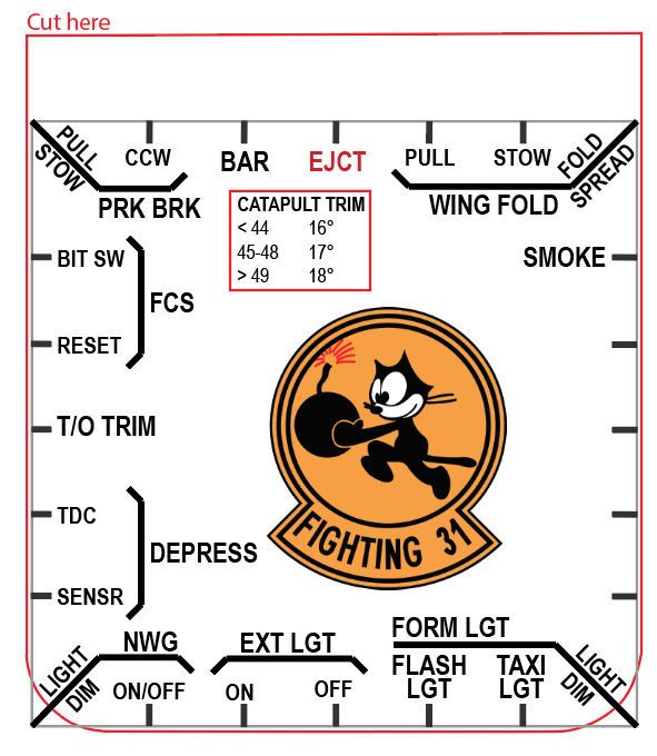 Thrustmaster Cougar Adobe Illustrator Template