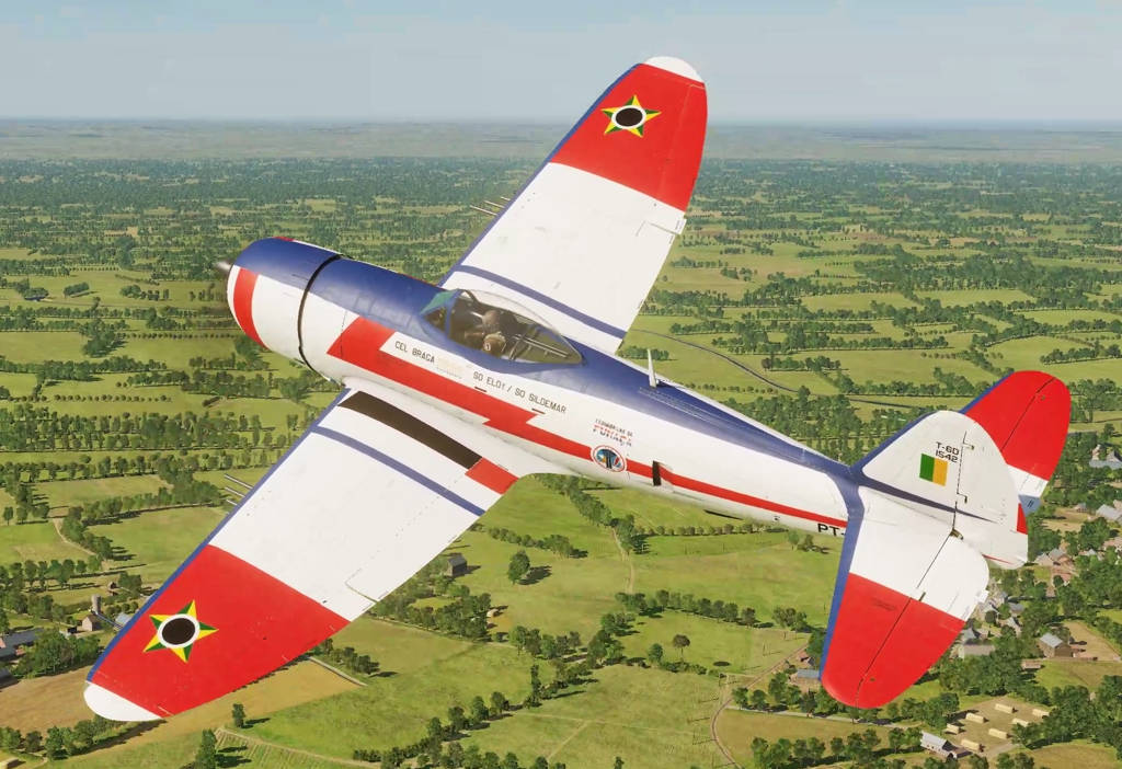 P-47D - Brazilian Smoke Squadron Col. Braga - Fictional.