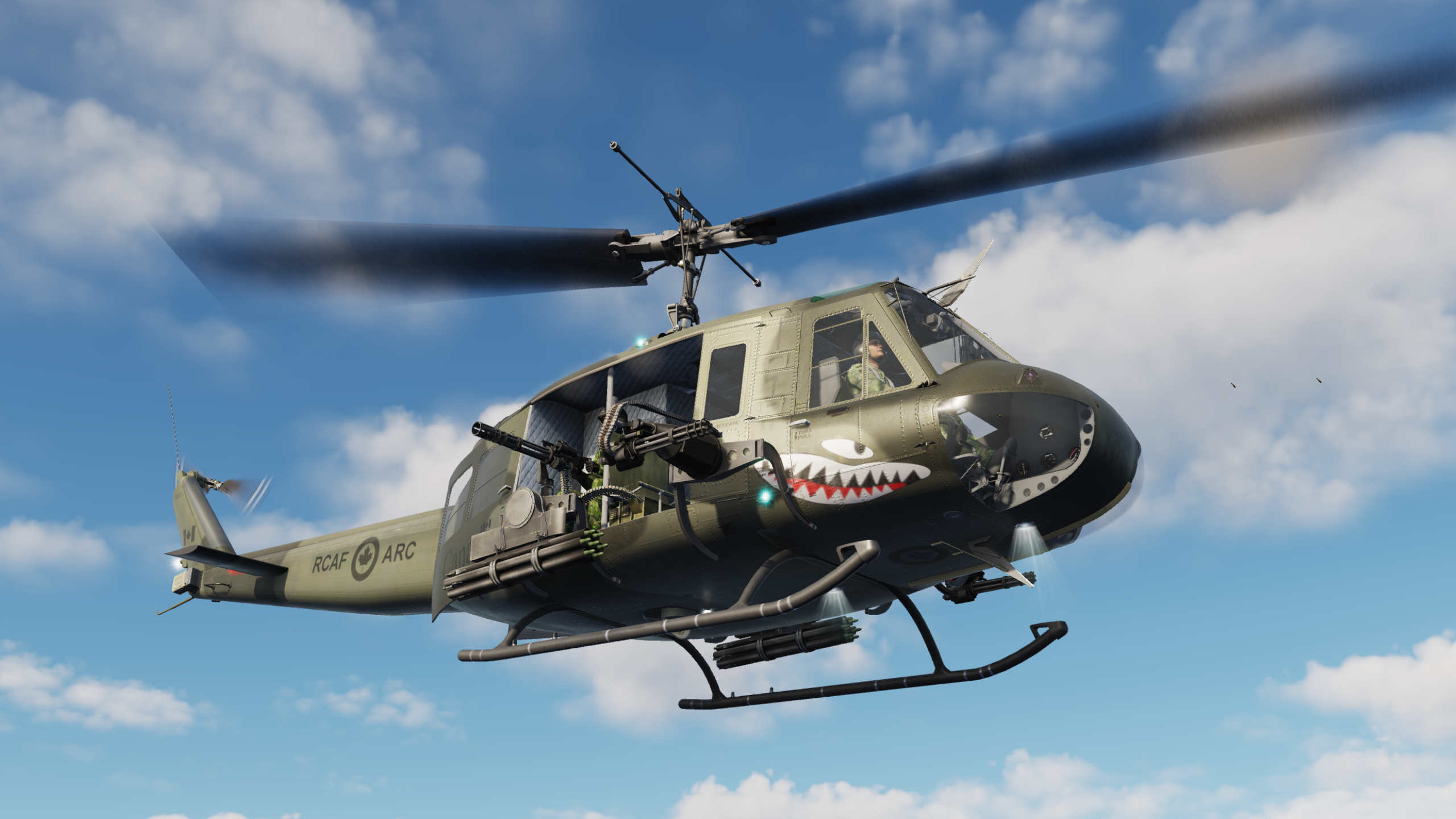RCAF Huey_camo w teeth