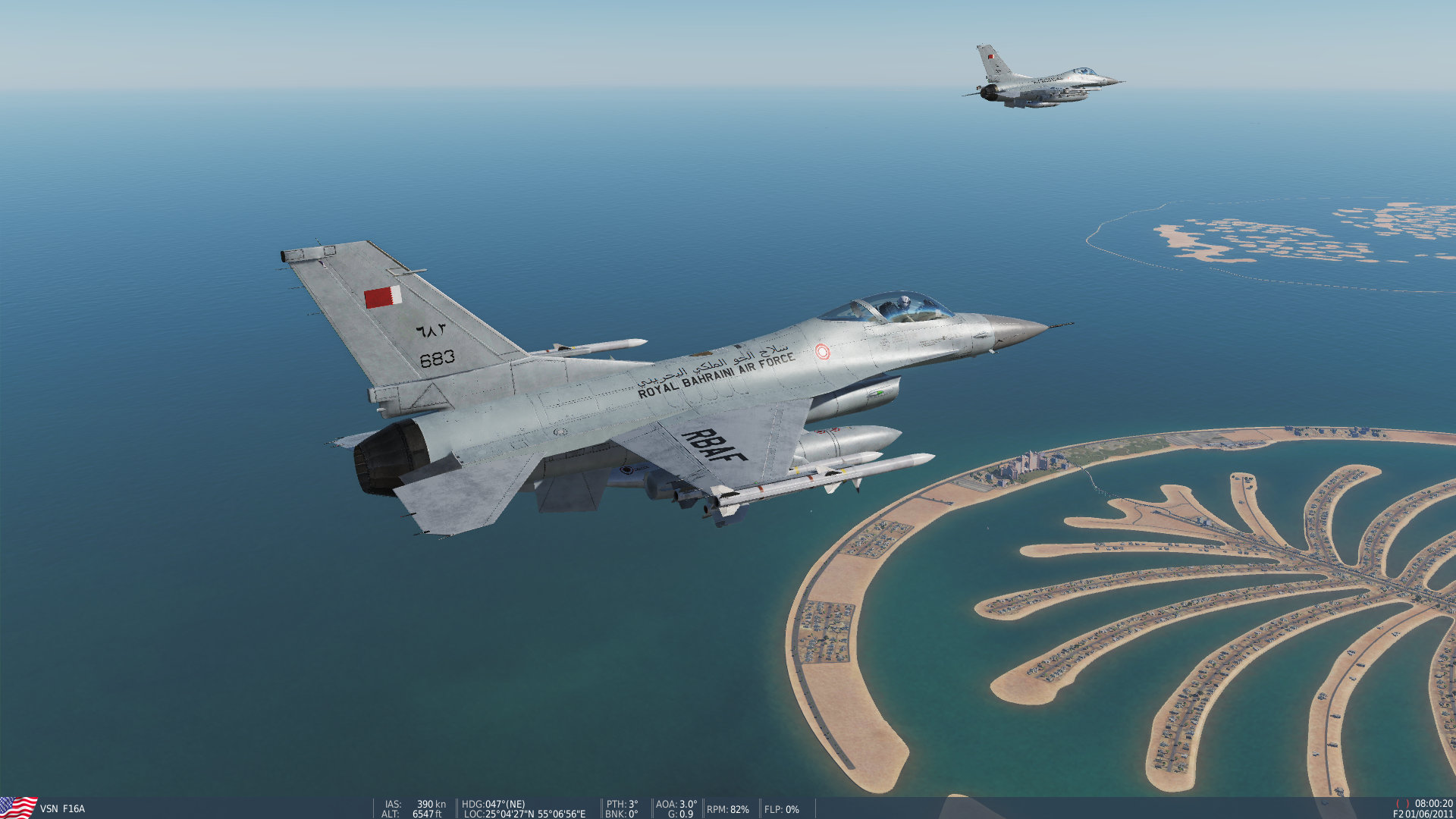 Flyable VSN_F-16  Royal Bahraini Air Force